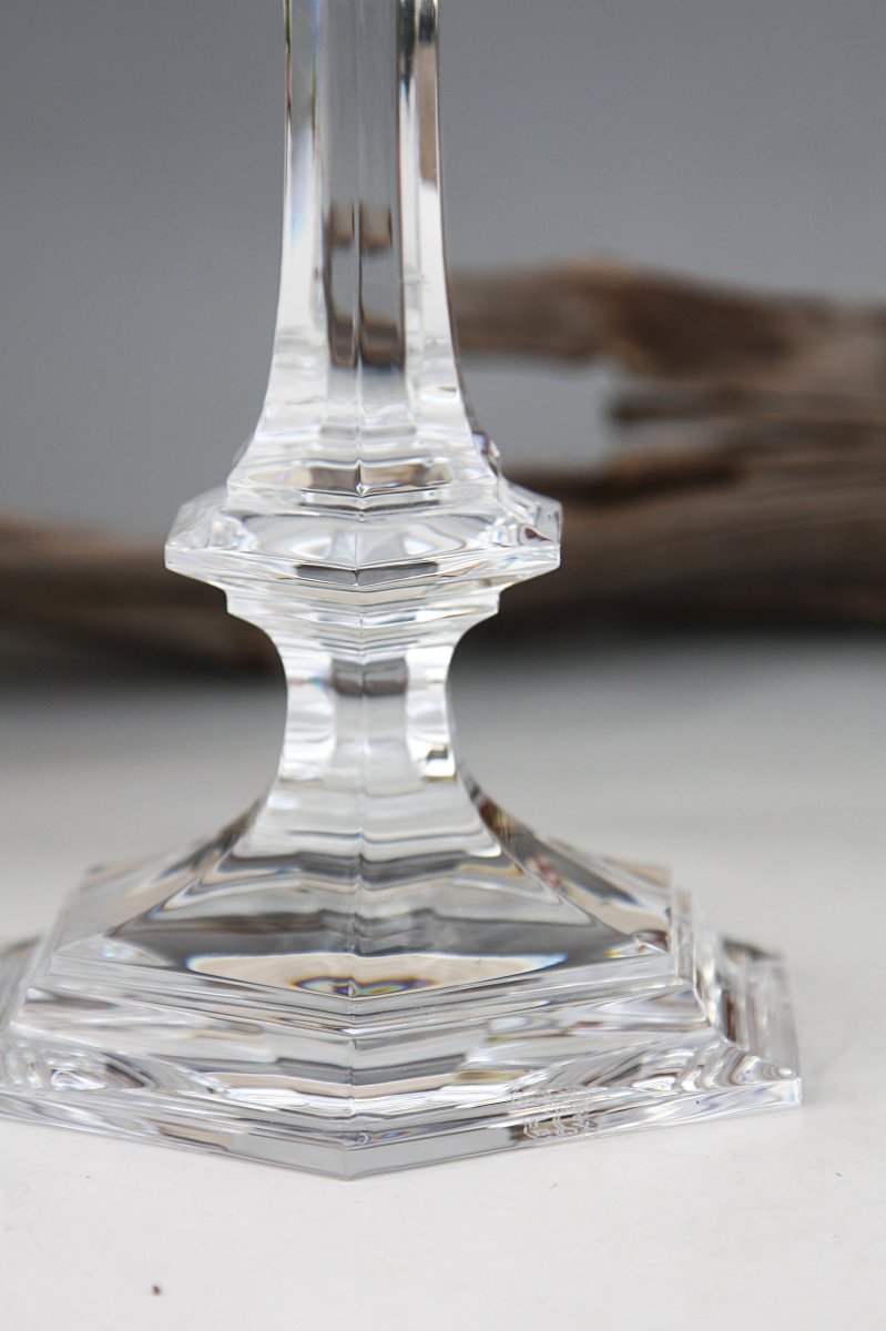 Bougeoir en cristal de Baccarat modèle Harcourt-photo-4