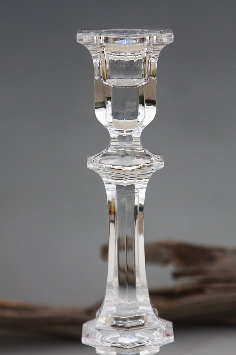 Bougeoir en cristal de Baccarat modèle Harcourt-photo-1