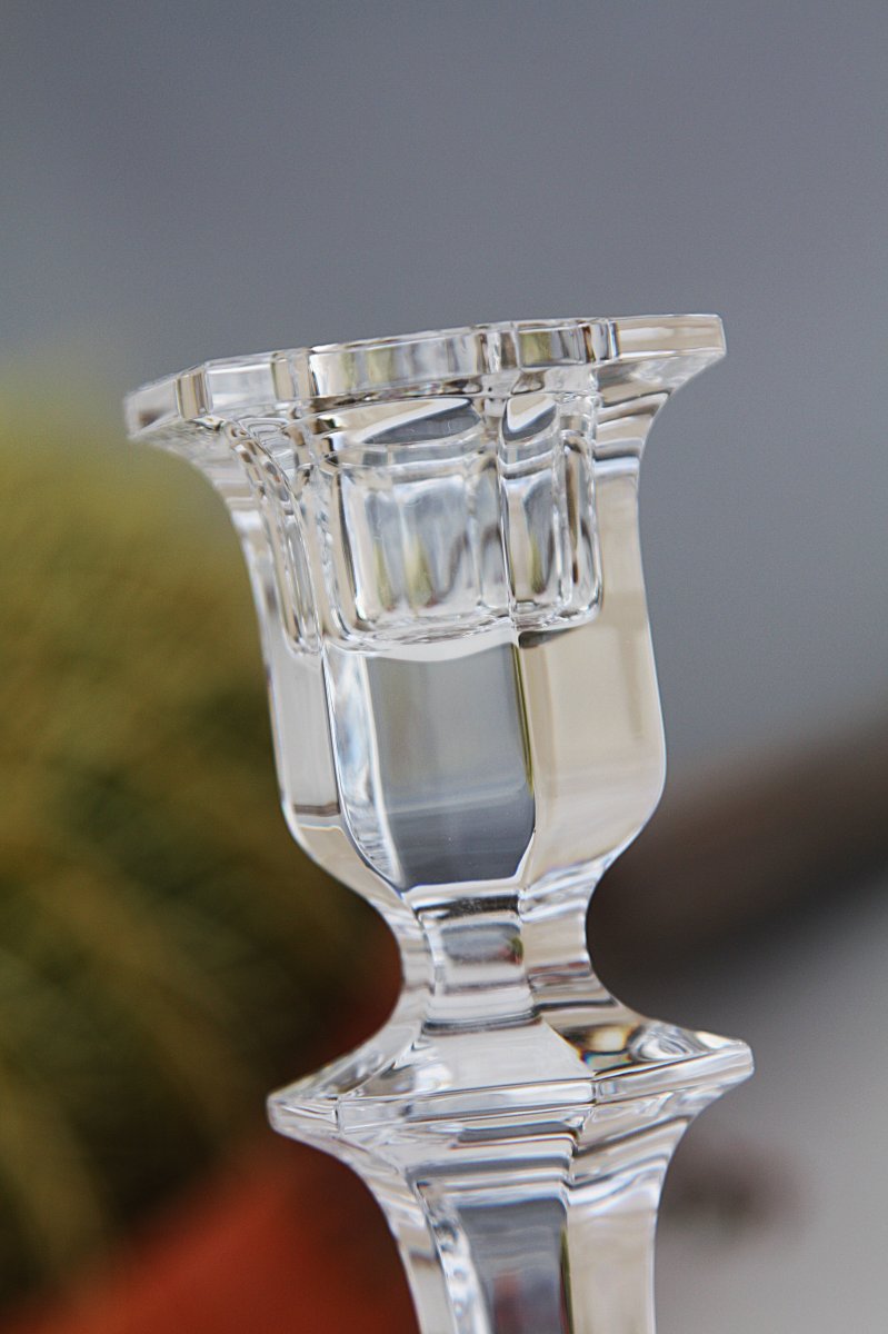 Bougeoir en cristal de Baccarat modèle Harcourt-photo-6
