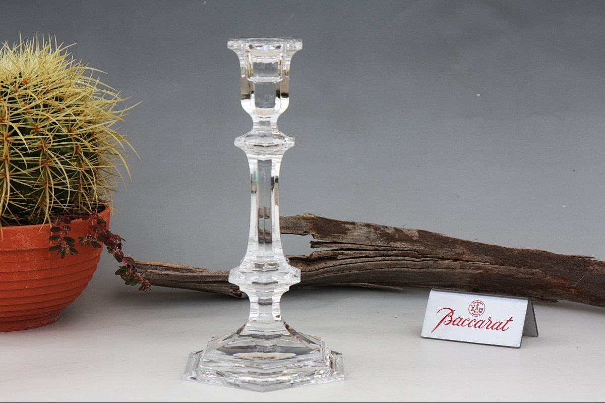 Bougeoir en cristal de Baccarat modèle Harcourt