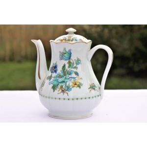 Coffee Pot In Haviland Limoges Porcelain, Aquarius Model