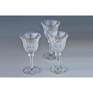 Set Of 3 Aperitif Glasses In Saint Louis Crystal, Tommy Model