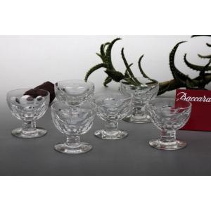 Set Of 6 Water Glasses In Baccarat Crystal, Excelsior Model