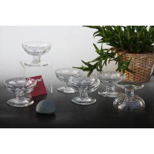 Set Of 6 Champagne Glasses In Baccarat Crystal, Excelsior Model