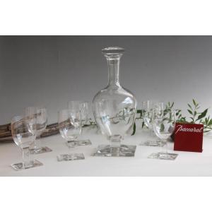 Rare Wine Set In Baccarat Crystal, Davos Model
