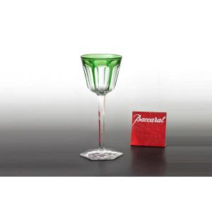 Roemer Glass In Baccarat Crystal, Harcourt Model Green