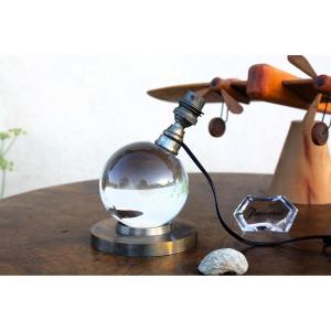 Lampe moderniste cristal de Baccarat et Jacques Adnet