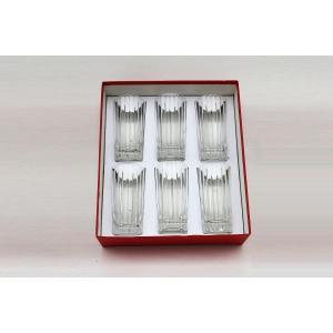 Coffret de 6 grands verres à whisky en cristal de Baccarat modèle Harmonie