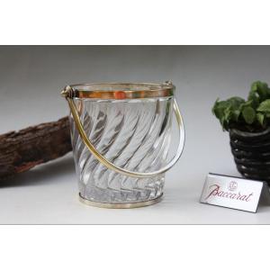Baccarat Crystal Ice Bucket, "bambou Tors" Model