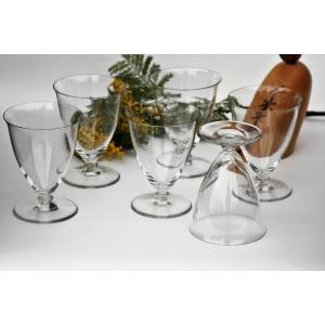 Set Of 6 Baccarat Crystal Water Glasses, "murcie" Model
