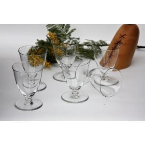 Set de 6 verres à vin n°4 en cristal de Baccarat modèle Murcie