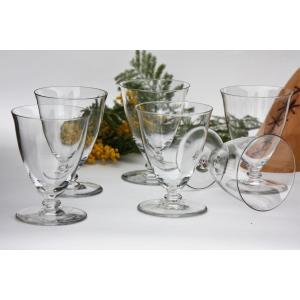 Set de 6 verres à vin n°3 en cristal de Baccarat modèle Murcie