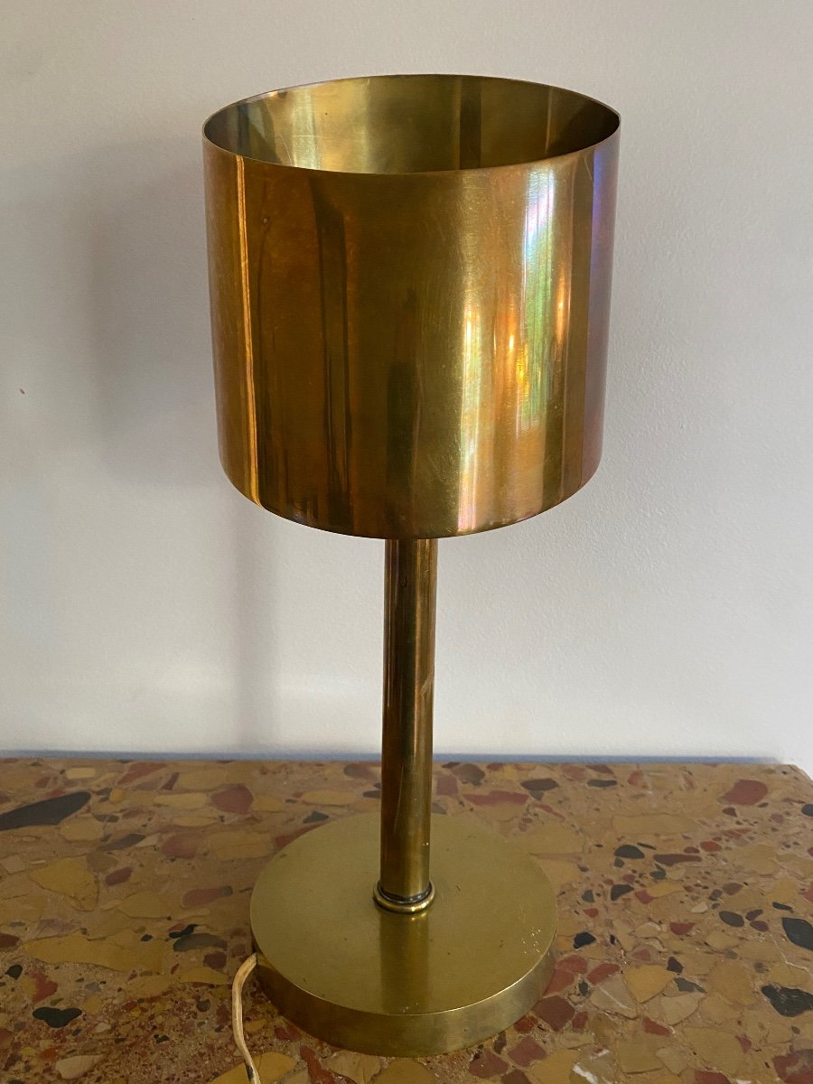 Art Deco Brass Lamp, Atelier Jean Perzel 1930-photo-1