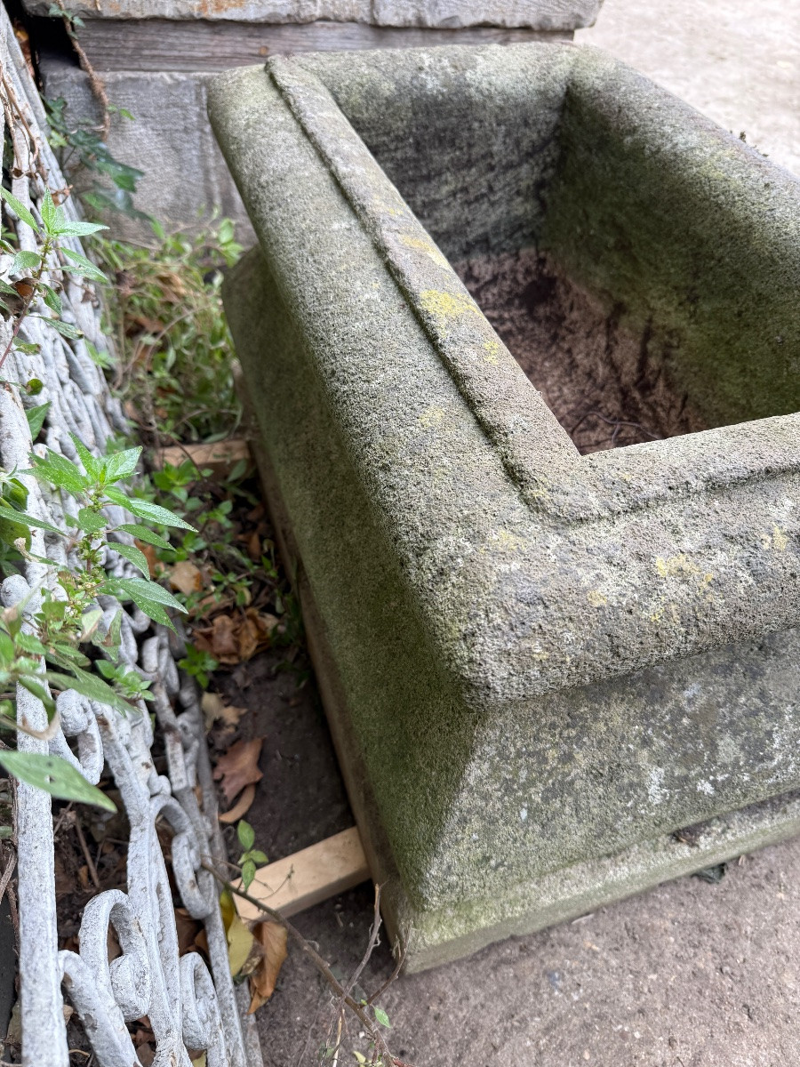19th Century Stone Basin / Planter, Garden Decoration -photo-3