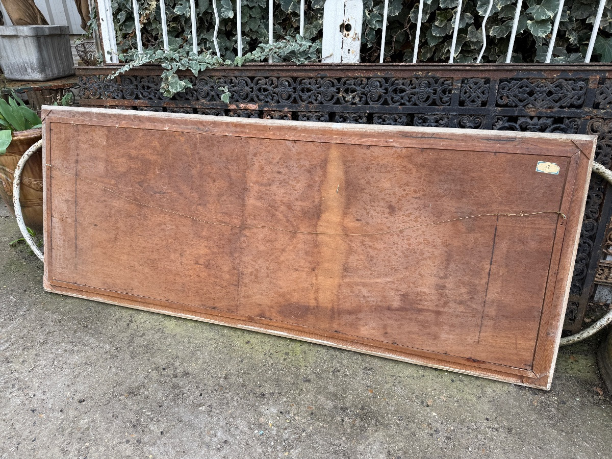 Oil On Panel, View Of The Port Of La Rochelle, Landscape Signed Gino Balestrieri 1941-photo-5