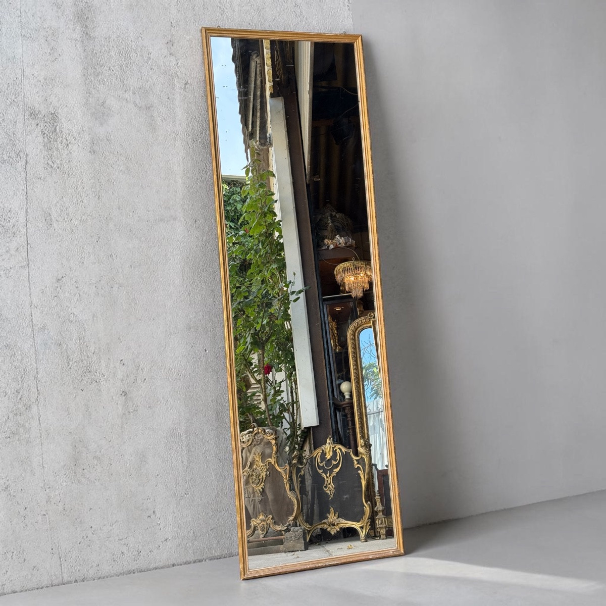 Very Slender XXth Century Hallway Mirror (2m53 X 80cm)-photo-1
