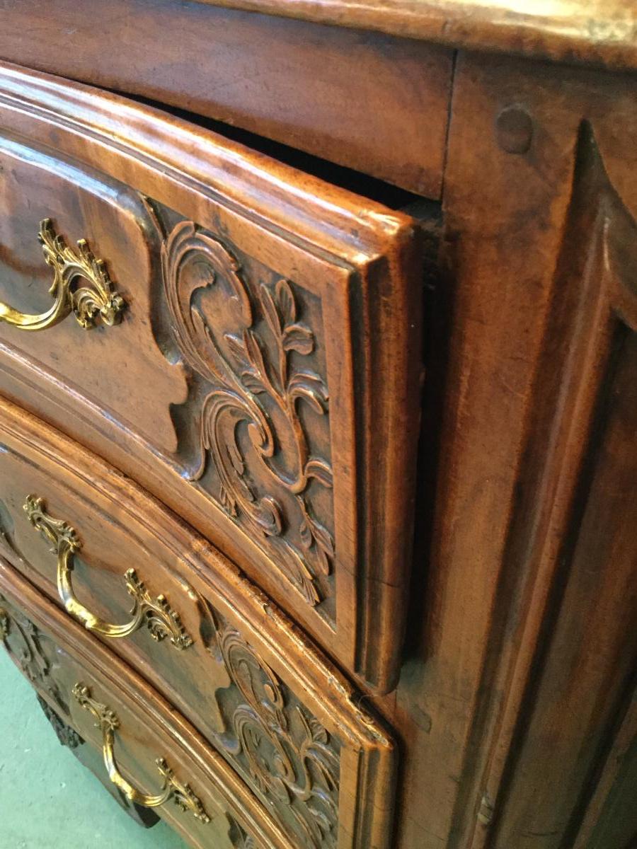 Lyonnaise Commode In Walnut Eighteenth Century-photo-5