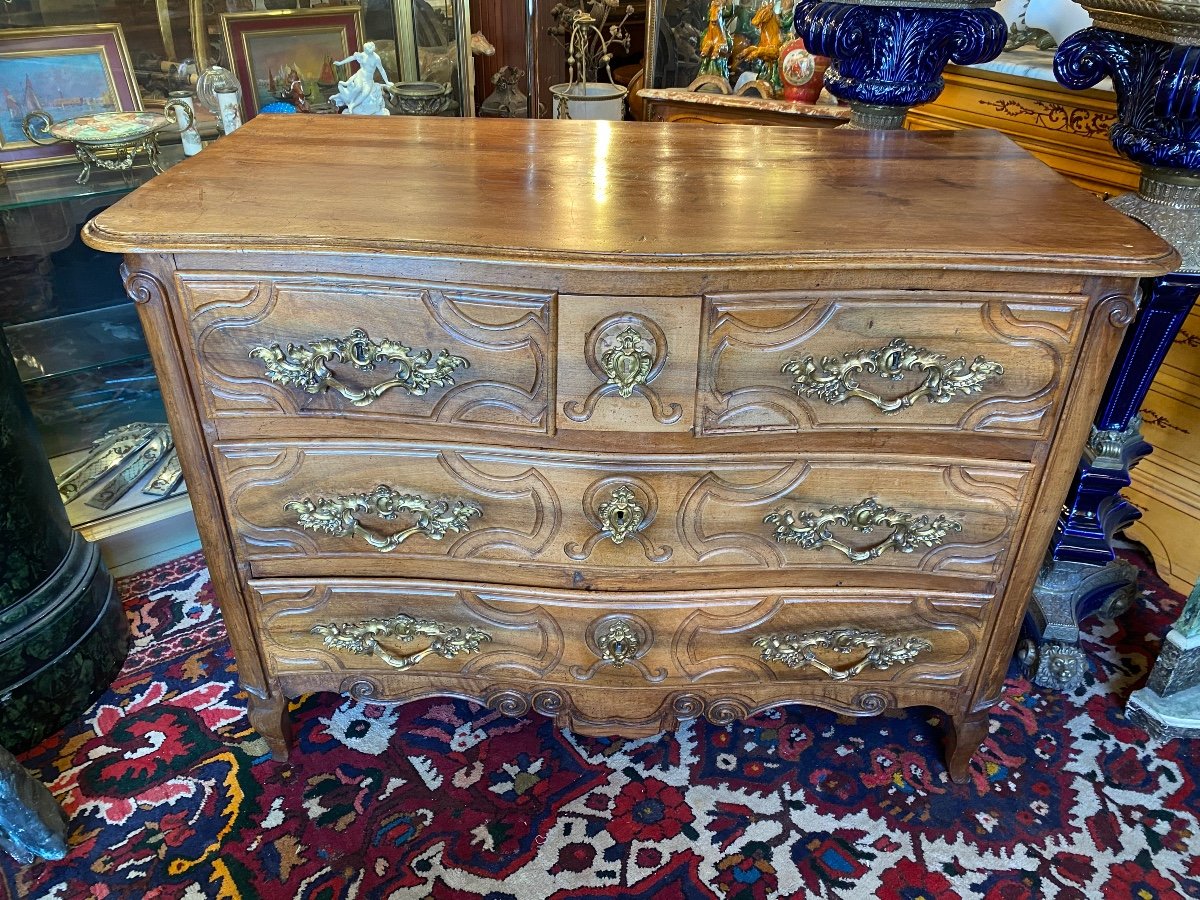 Commode Louis XIV, île De France, En Noyer, 18ème Siècle -photo-1