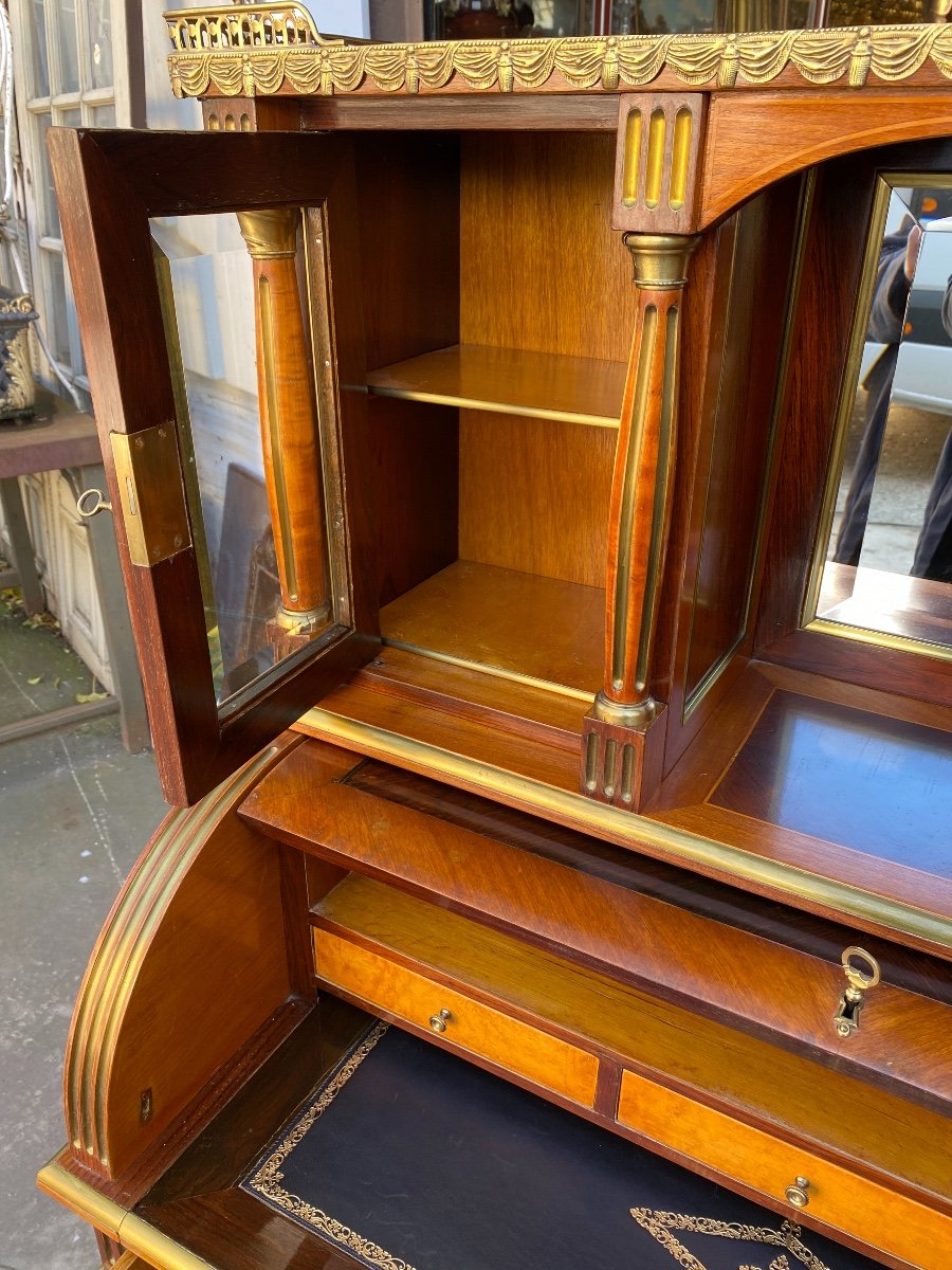 Louis XVI Style Marquetry Desk Said-photo-2
