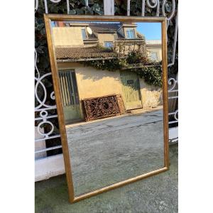 Golden Rectangular Mirror Late Nineteenth