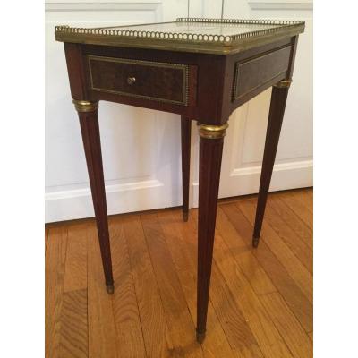 Pedestal Louis XVI Style Mahogany, Stamped G. Durand (1839-1920)