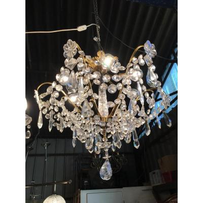 Pendants Chandelier Mount In Gilt Bronze