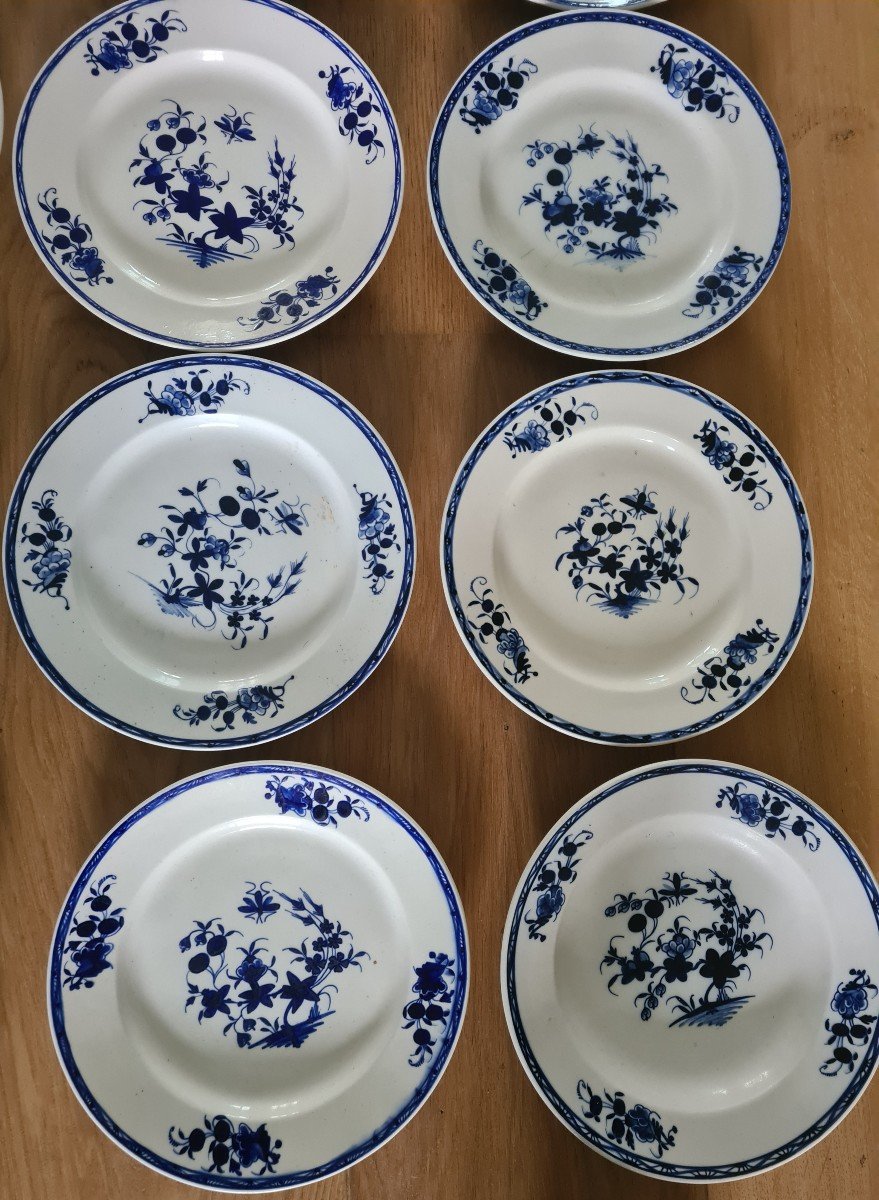 22 Tournai Porcelain Plates And Dishes Late XIX Eme-photo-3