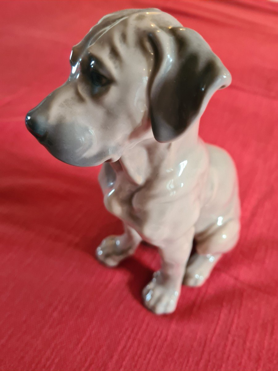 Figurine Chien Assis Royal Copenhagen-photo-3