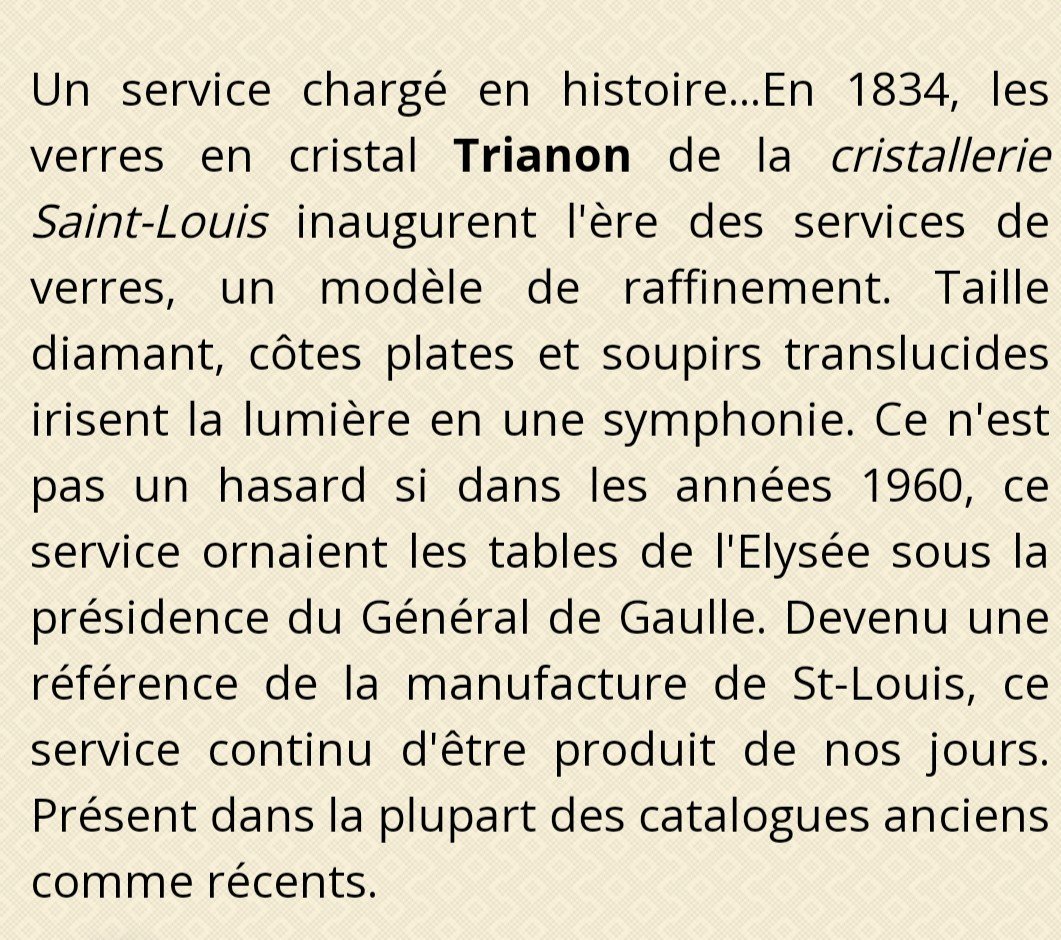 Service Trianon de St Louis 48 Verres et 4 Carafes-photo-6