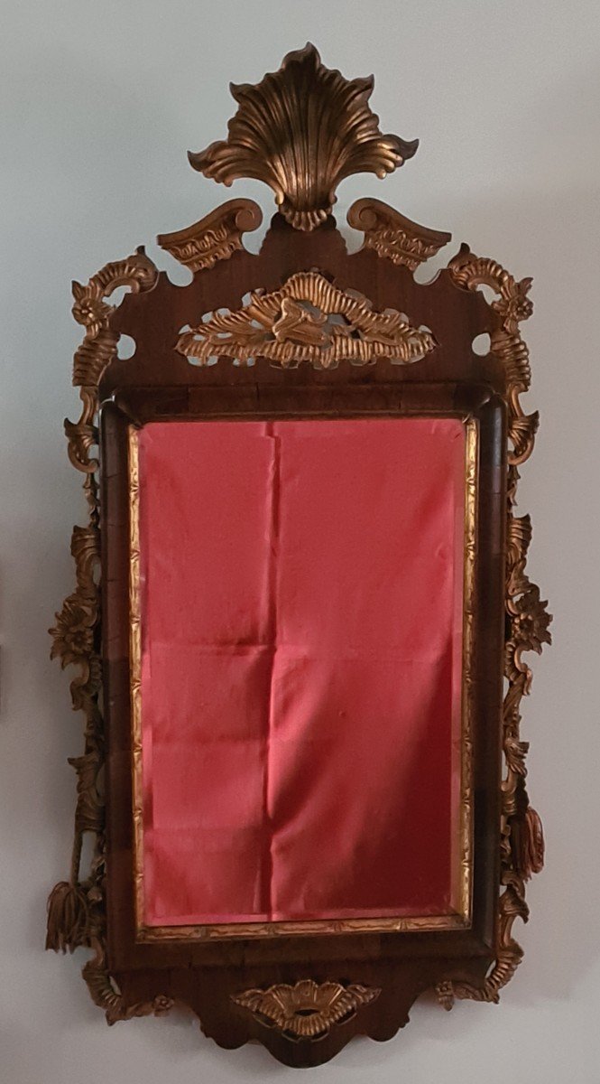 XVIII Portuguese Mirror In Rosewood