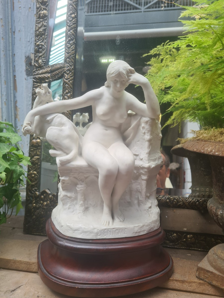 Biscuit Sculpture By Alphonse Moncel And Sevres Factory 1920