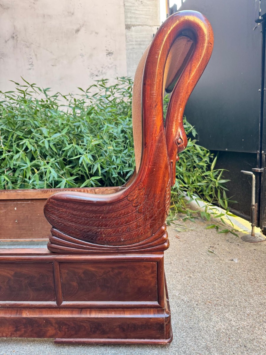19th Century Empire Mahogany Sofa/bed-photo-4