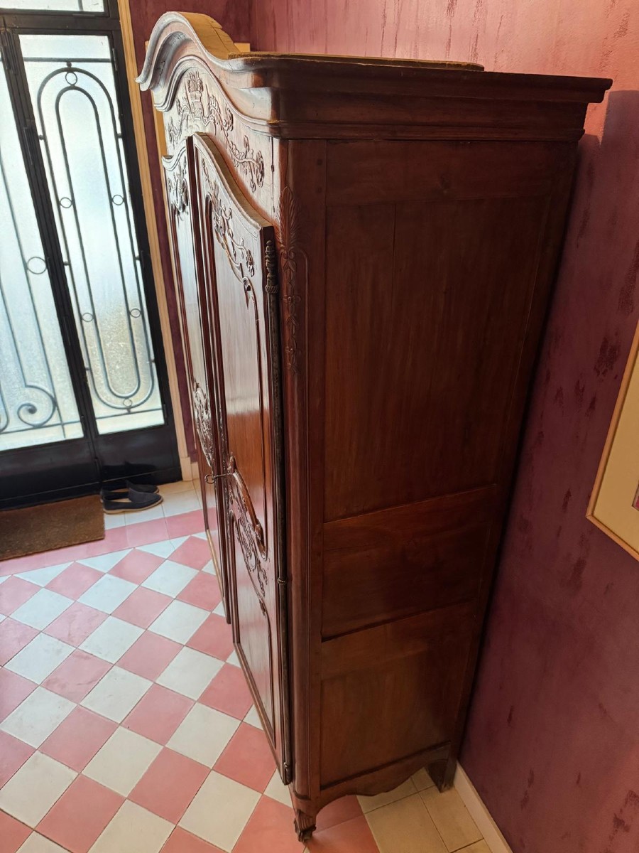 Armoire provençale en merisier XVIII eme-photo-2