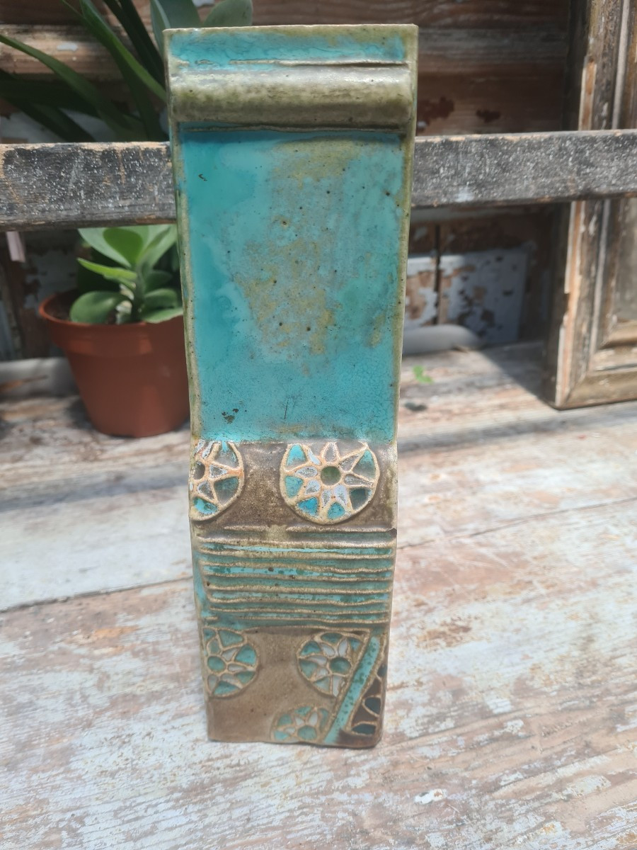 Glazed Stoneware Vase 1900 By émile Muller-photo-2