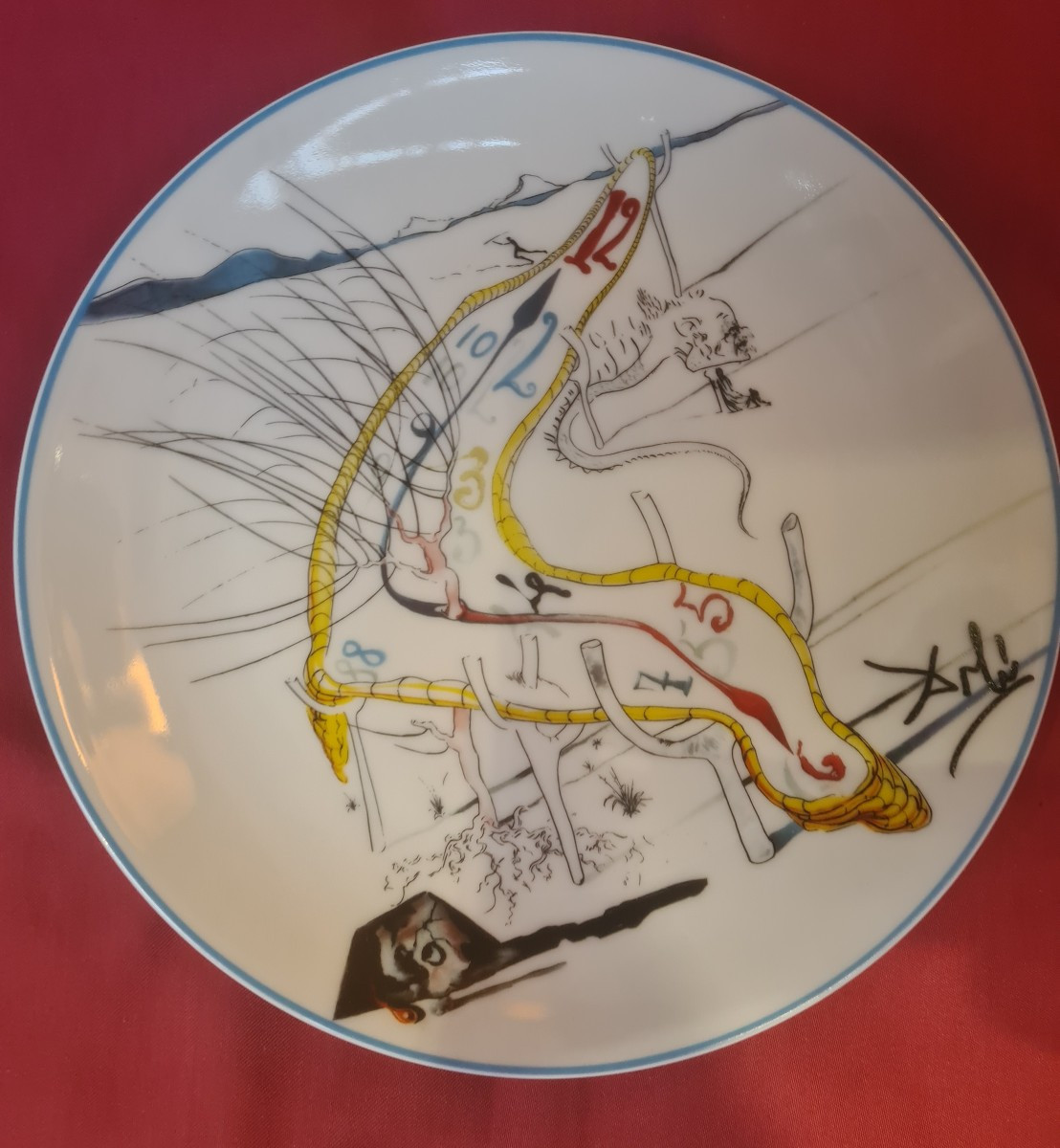 Serie 6 assiettes Limoges de Dali -photo-1