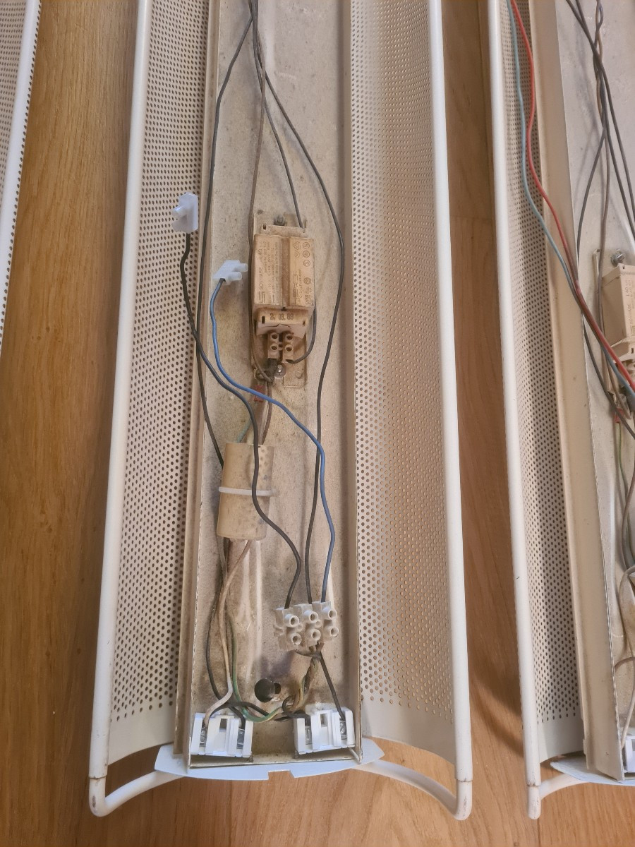 3 Large 1960s Perforated Metal Wall Lights-photo-4