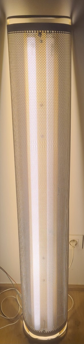 3 Large 1960s Perforated Metal Wall Lights-photo-6