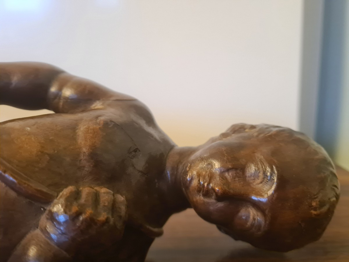 18th Century Wooden Putto -photo-4