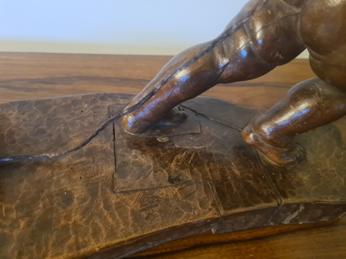 18th Century Wooden Putto -photo-1