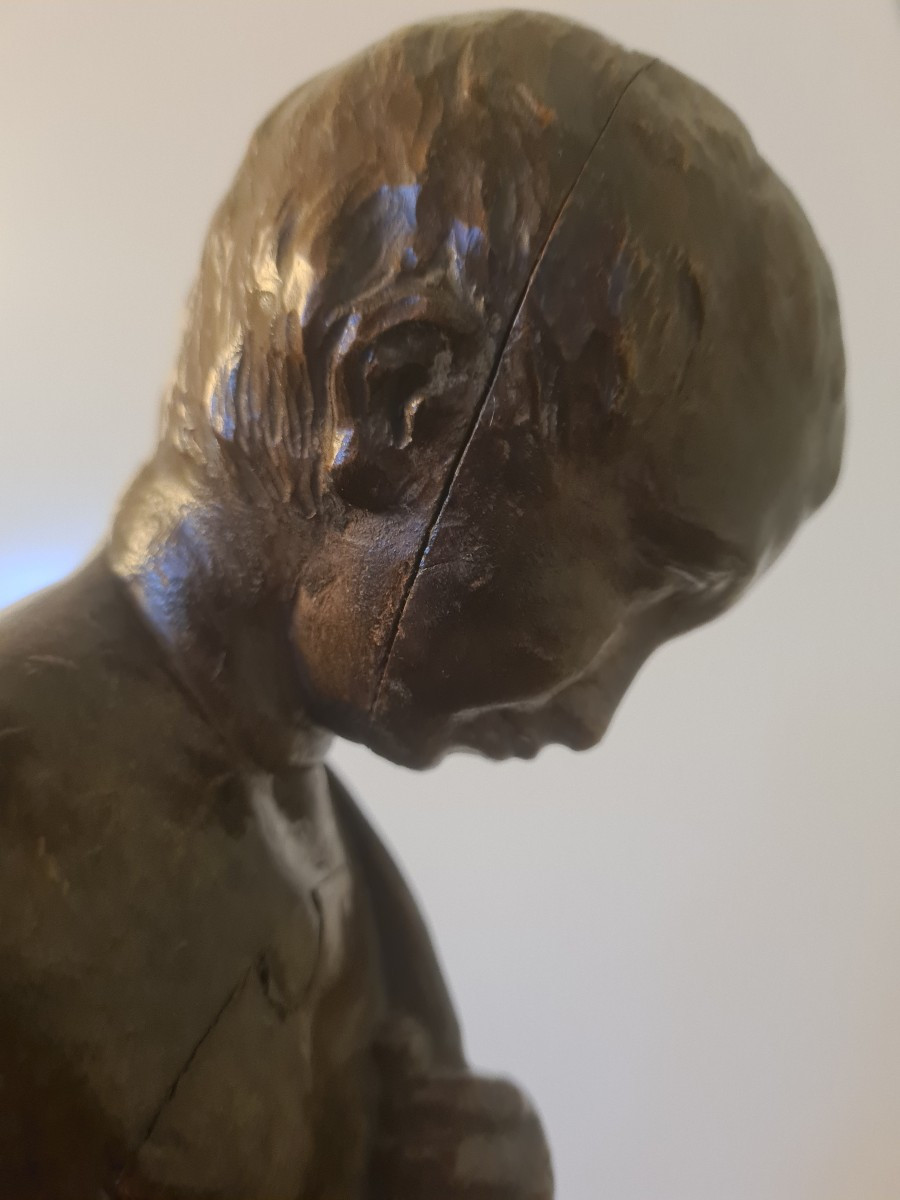 18th Century Wooden Putto -photo-3