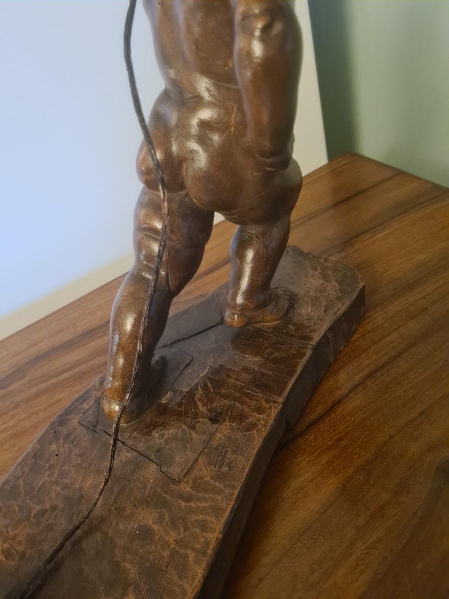 18th Century Wooden Putto -photo-4