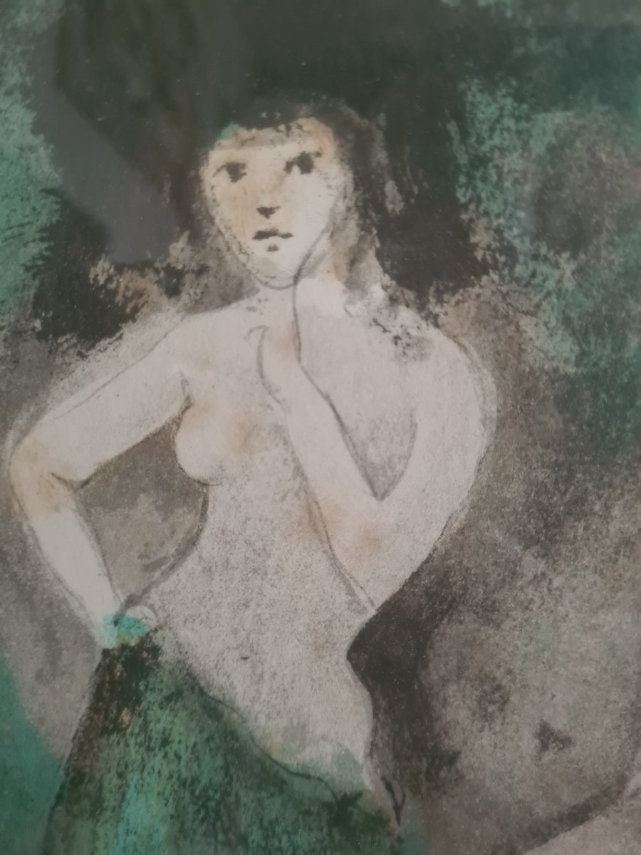 2 Ea Lithographs By Leonor Fini, Framed-photo-2