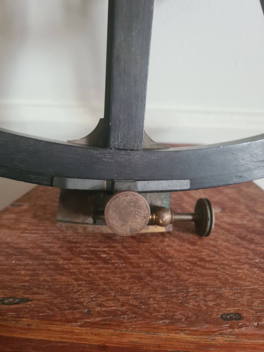 Victorian Marine Octant Ebony And Ivory-photo-1