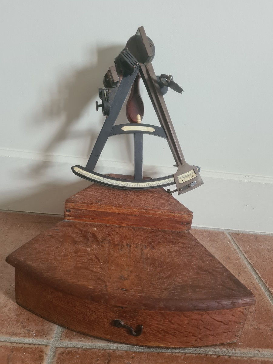 Victorian Marine Octant Ebony And Ivory