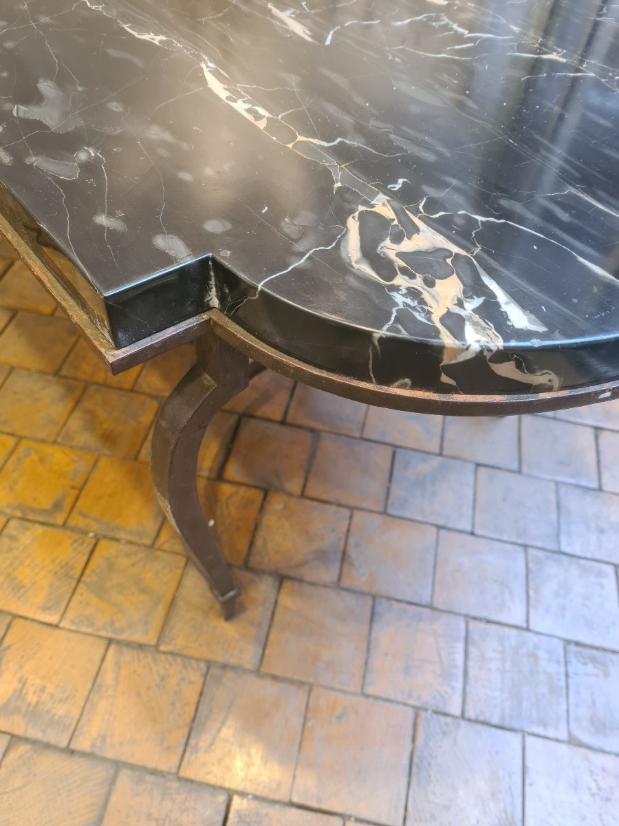 Rectangular Coffee Table 1940 Marble Portor-photo-4