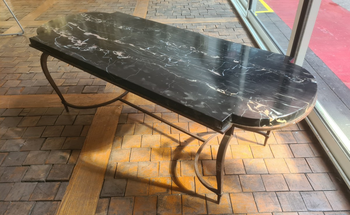 Rectangular Coffee Table 1940 Marble Portor