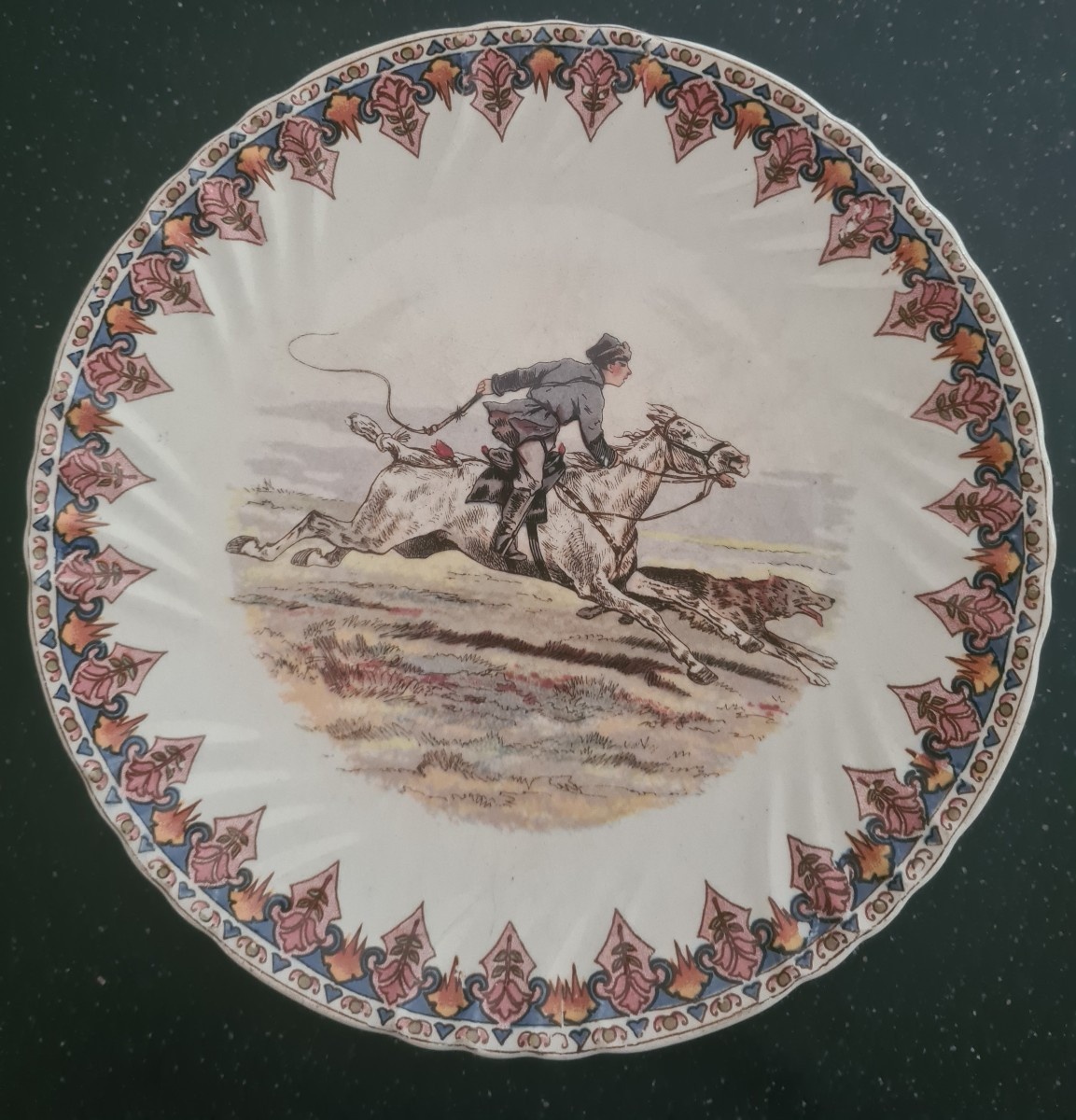 8 Dessert Plates Sarreguemines End XIX Eme-photo-2