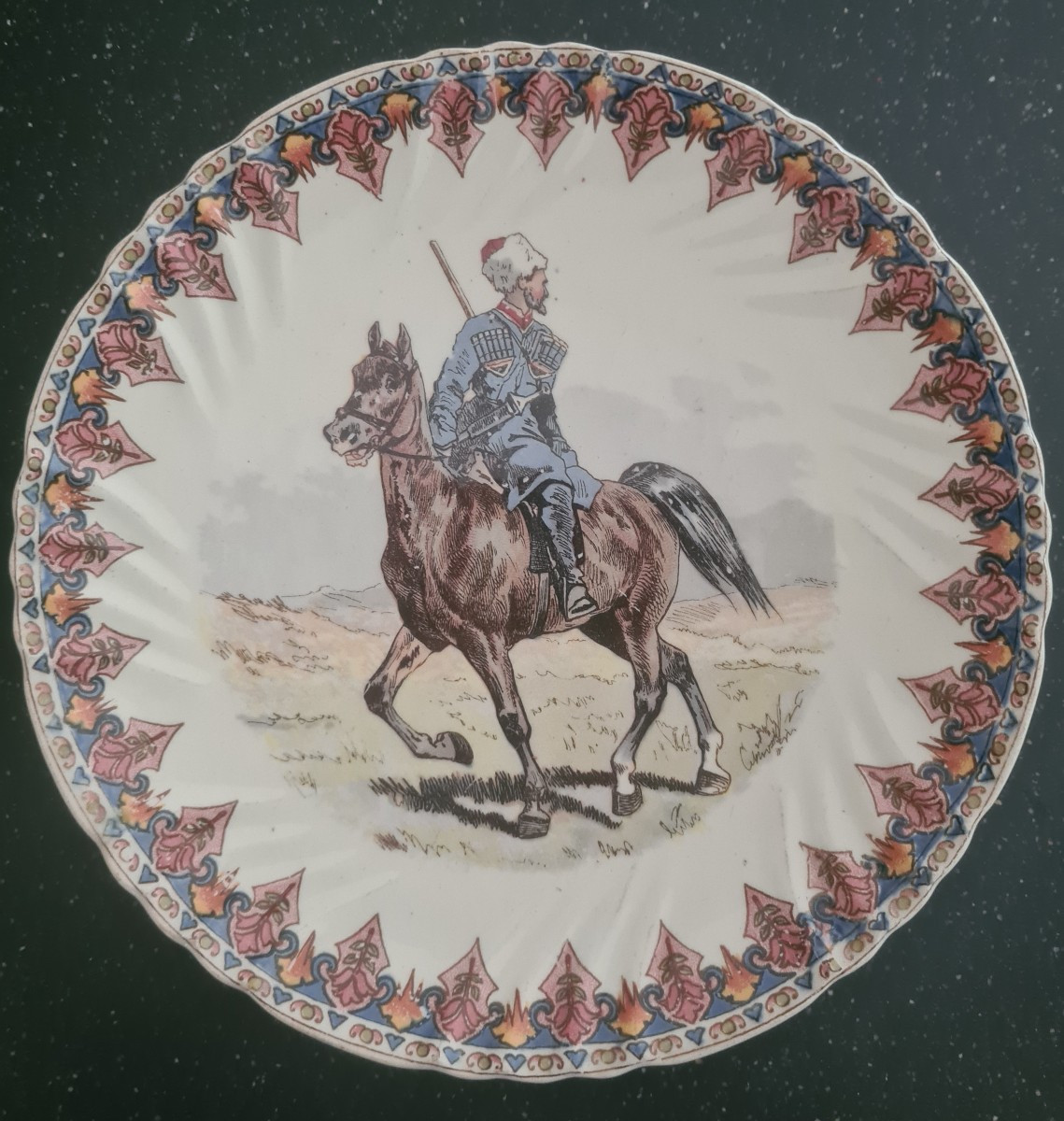 8 Dessert Plates Sarreguemines End XIX Eme-photo-3