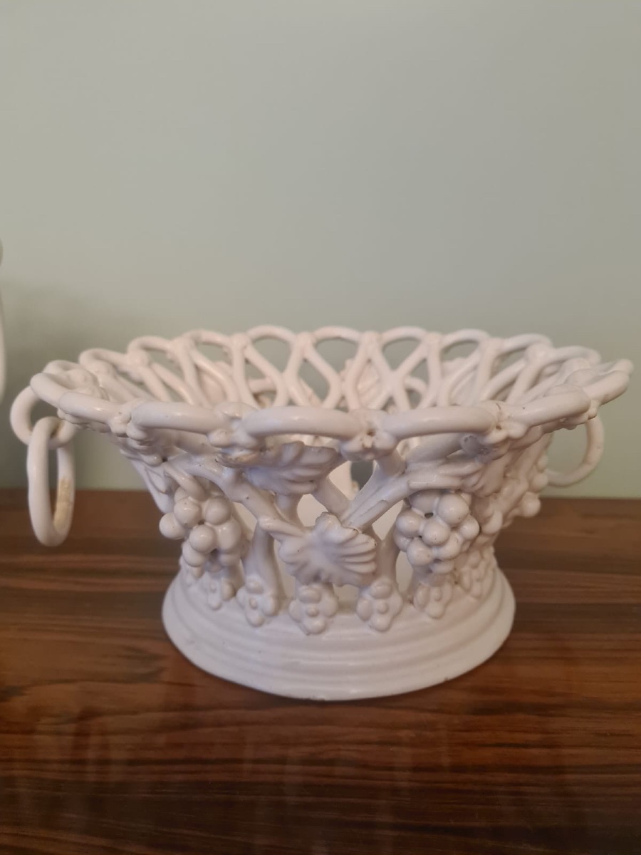 3 Malicorne XX Earthenware Planters, Distressed Finish, By Tessier-photo-1
