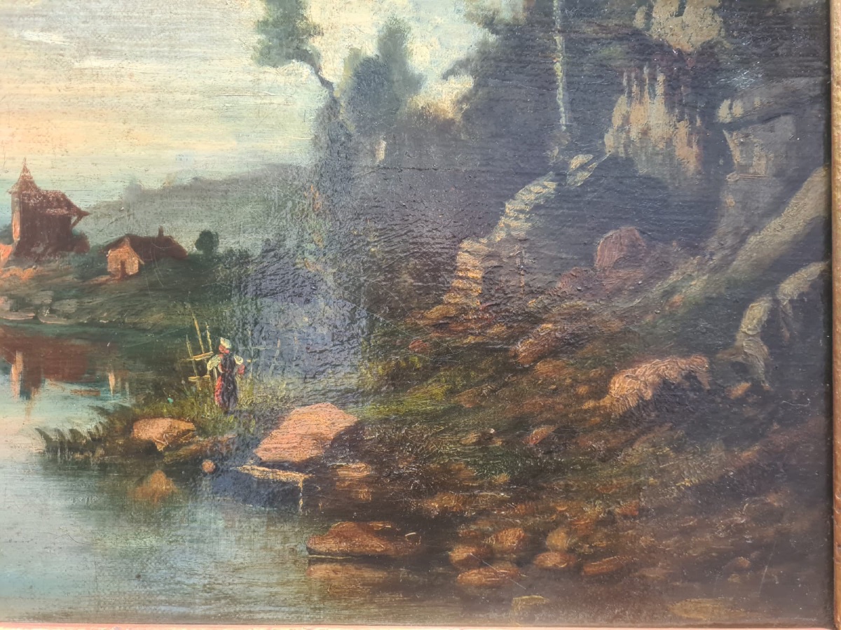 Oil On Canvas, 18th-century Landscape -photo-3